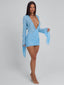 JOLENE MINI DRESS BLUE Mini Dress 