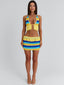 JULEAH MINI SKIRT YELLOW STRIPE Mini Skirt 