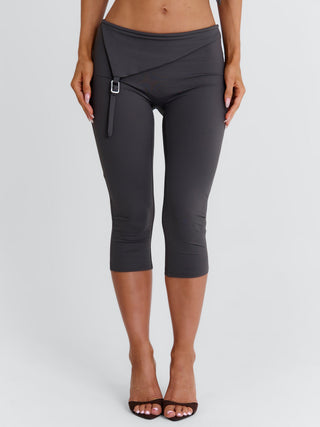 JULIETT CAPRI PANTS DARK GREY Pants 
