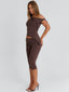 JULIETT TOP CHOCOLATE Crop Top 