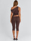 JULIETT TOP CHOCOLATE Crop Top 
