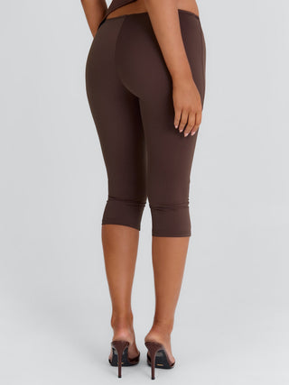 JULIETT CAPRI PANTS CHOCOLATE Pants 