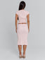 JUNIE MIDI SKIRT BABY PINK Midi Skirt 