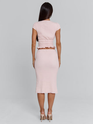 JUNIE TOP BABY PINK Crop Top 