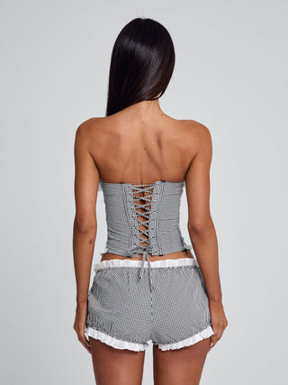 JUNNIE CORSET BLACK GINGHAM Corset 