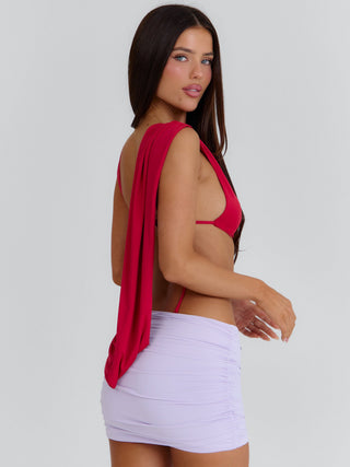 KACEY MINI DRESS RED LILAC Mini Dress 