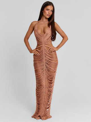 KAELANI MAXI DRESS ROSE GOLD Maxi Dress 