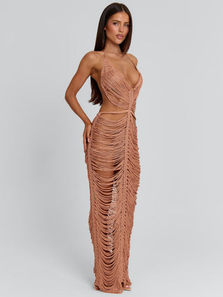 KAELANI MAXI DRESS ROSE GOLD Maxi Dress 