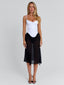 KAILEN MIDI DRESS WHITE BLACK Midi Dress 