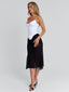 KAILEN MIDI DRESS WHITE BLACK Midi Dress 