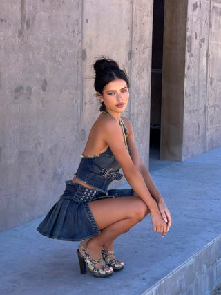 KAIRO TOP DENIM Crop Top 