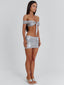KALISHA TWO PIECE MINI DRESS SILVER Mini Dress 