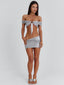 KALISHA TWO PIECE MINI DRESS SILVER Mini Dress 