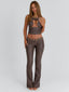KAMARIS CROP TOP BROWN Crop Top 