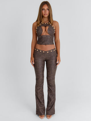 KAMARIS PANTS BROWN Pants 