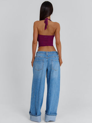 KAMILA CROP TOP PURPLE Crop Top 