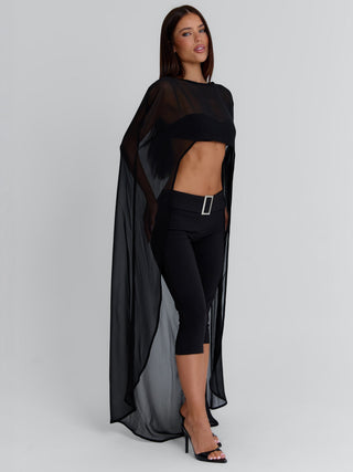 CHEYENE CAPRI PANTS BLACK Pants 