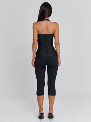 KARNE CAPRI JUMPSUIT BLACK Jumpsuit 