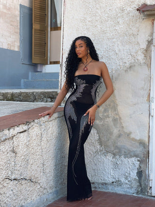 outcast black dress Anya Maxi Dress Black