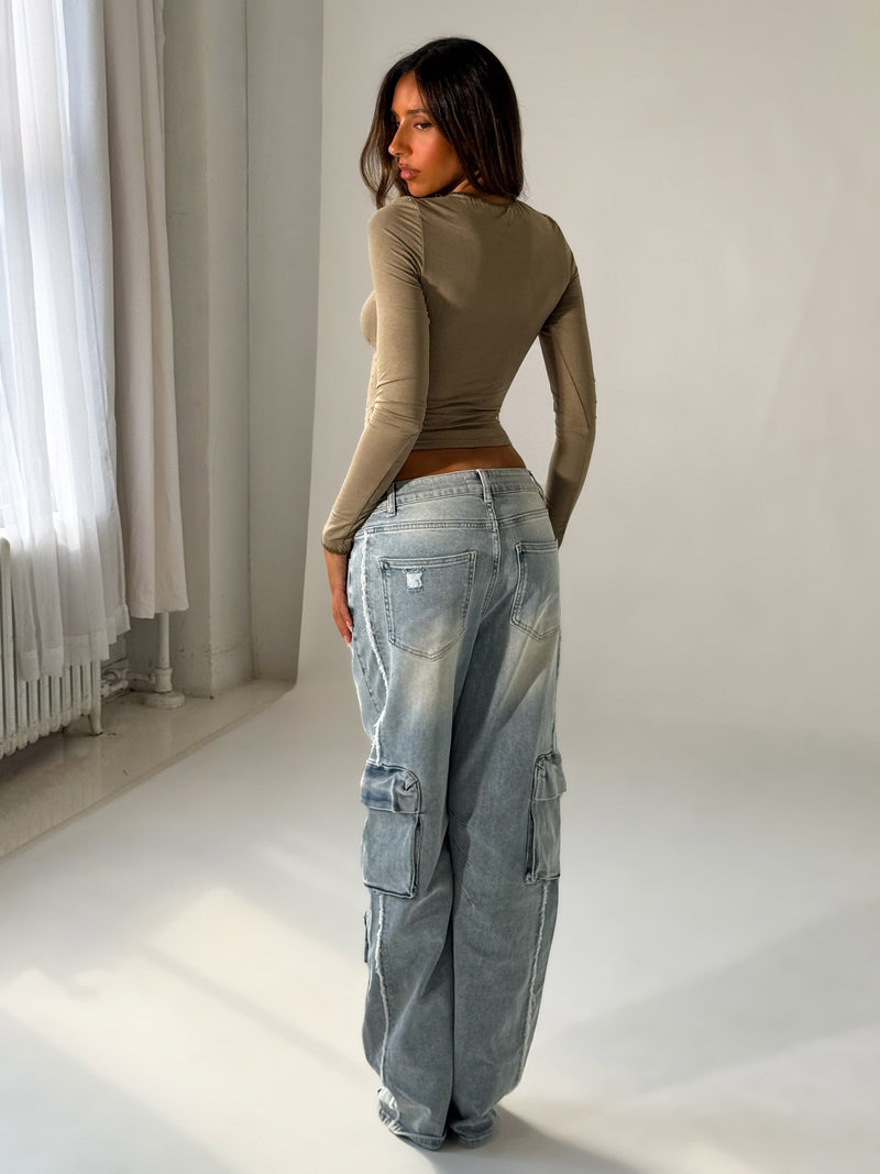 KATNESS PANTS LIGHT WASH DENIM Pants 
