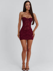 KAYAH MINI DRESS WINE