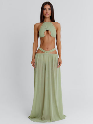 KAYLEY MAXI SKIRT SAGE Maxi Skirt 