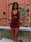 KEHLANI MINI DRESS WINE Mini Dress 