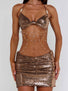 KELLA MINI DRESS BRONZE Mini Dress 