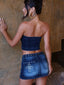 KENZA TOP DENIM Crop Top 