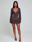 KESSIA TOP BROWN PINSTRIPE Top 