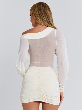 KILIE MINI DRESS BEIGE Mini Dress 