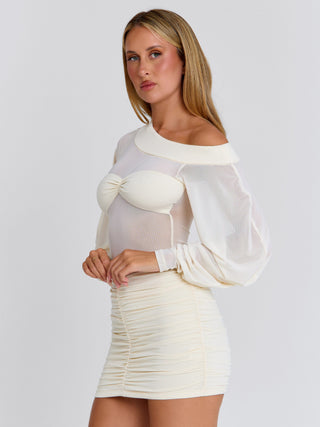 KILIE MINI DRESS BEIGE Mini Dress 