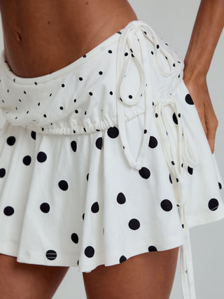 KYLA MINI SKIRT BLACK POLKA DOT Mini Dress 