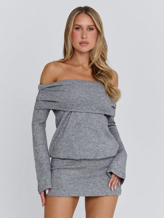 KYOLA MINI DRESS GREY Mini Dress 