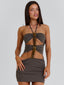 LAINE MINI DRESS TAUPE Mini Dress 
