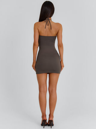 LAINE MINI DRESS TAUPE Mini Dress 