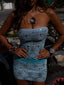 LAUREL MINI DRESS BLUE Mini Dress 