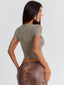 LENCIA CROP TOP SAGE Crop Top 