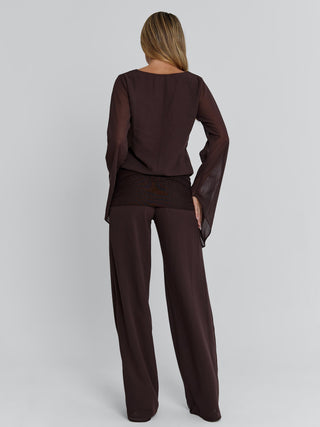 LENNA PANT CHOCOLATE Pants 