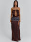 LEZETH MAXI DRESS BROWN Maxi Dress 