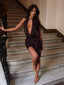 LILITH MINI DRESS CHOCOLATE BROWN Mini Dress 