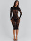 LINZI MIDI DRESS BLACK Midi Dress 