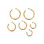 LIOR 3 PAIR EARRING SET GOLD Earrings 