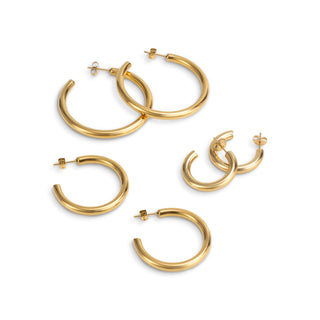 LIOR 3 PAIR EARRING SET GOLD Earrings 