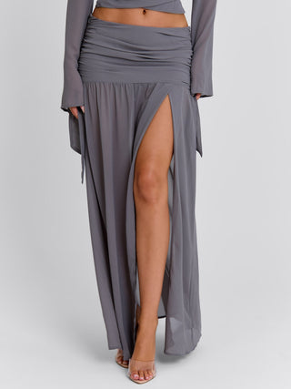 LIVVIE MAXI SKIRT GREY Maxi Skirt 