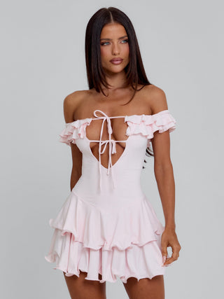 LORRAINE MINI DRESS PINK Mini Dress 
