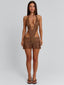 LOURE MINI DRESS BROWN Mini Dress 