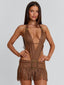 LOURE MINI DRESS BROWN Mini Dress 