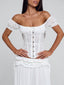 LUBELA CORSET TOP WHITE Crop Top 