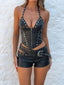 LUCA TOP BLACK PU Tops 